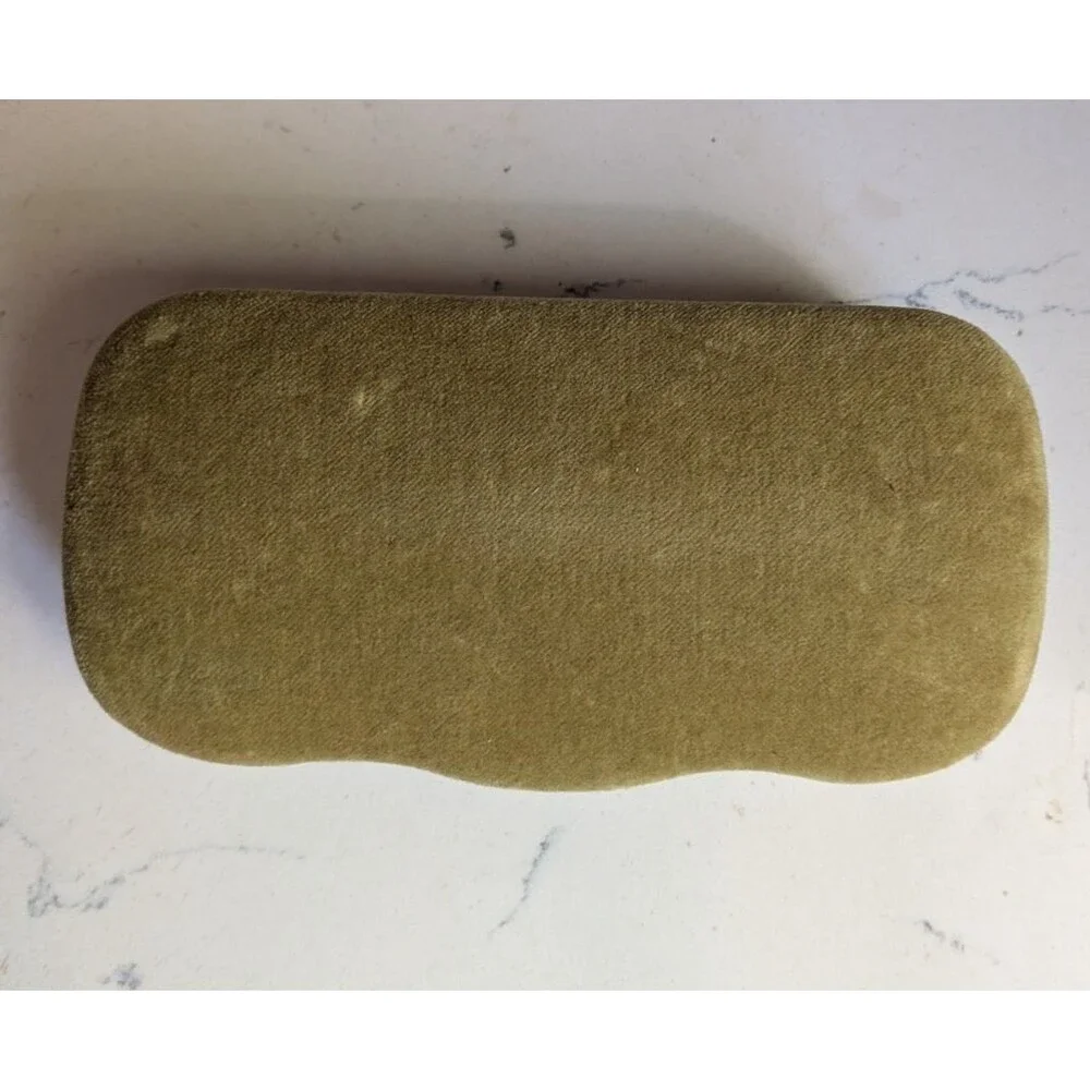 Gucci Sunglasses Case Velvet Chartreuse Green Clamshell